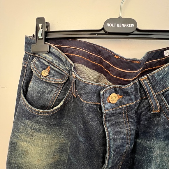 ICE ICEBERG - BNWT - Vintage Faded Jeans - Tom & Jerry Embroidered - Men's 36 - Picture 8 of 16